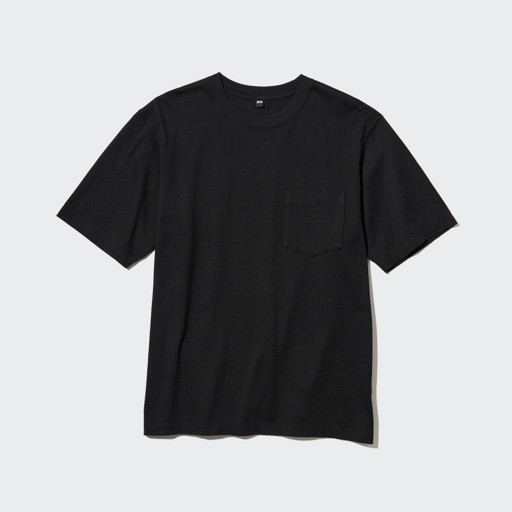 Men's oversized Black pocket T-Shirt